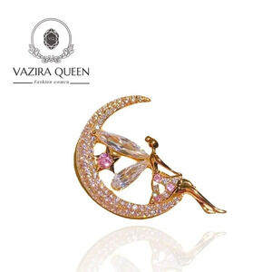 VQ Moon Fairy Brooch
